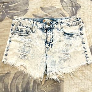 Acid Wash Jeans Shorts